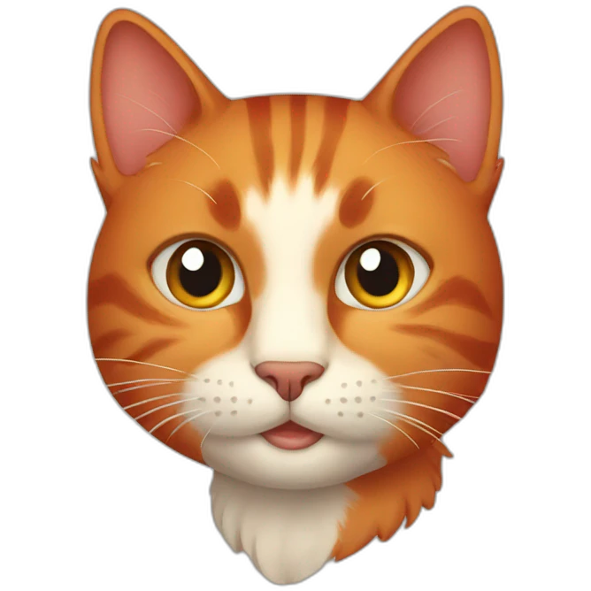 red cat emoji