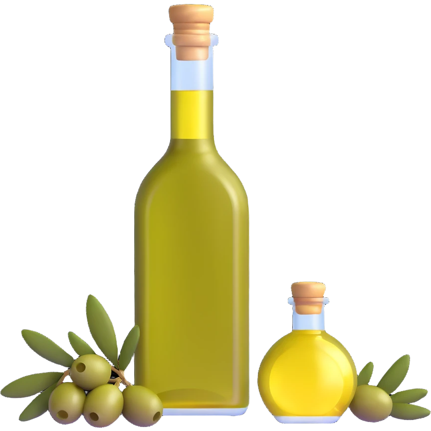 glass bottle of olive oil emoji