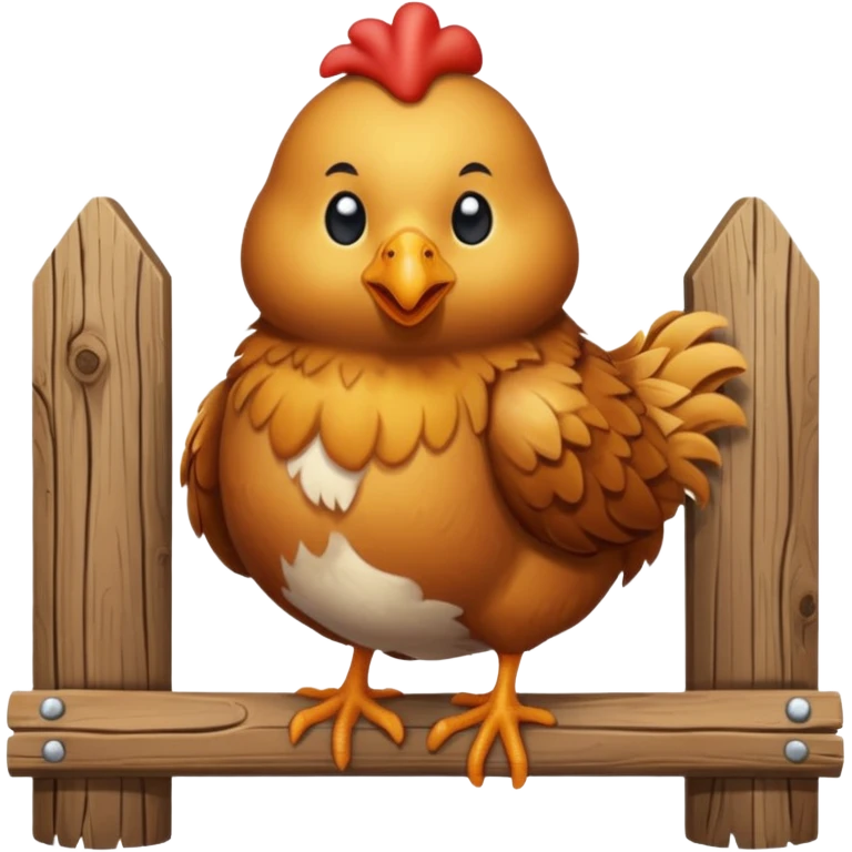 tavuk agicin üstünde otruyor emoji