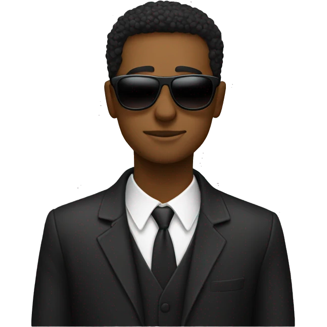 black skinny sunglasses no person emoji