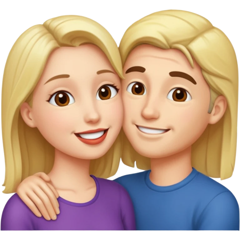 dosn adultos besandose emoji