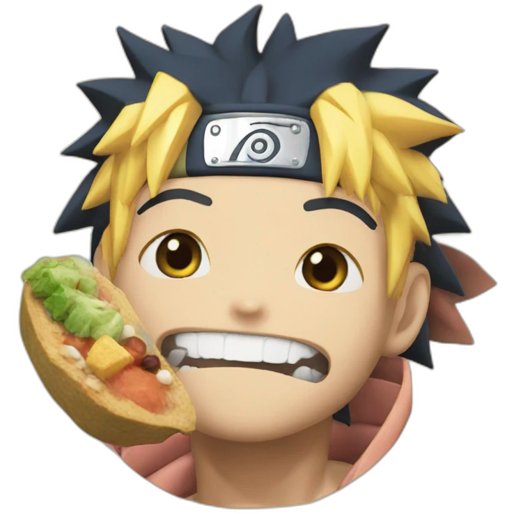 naruto eating emoji