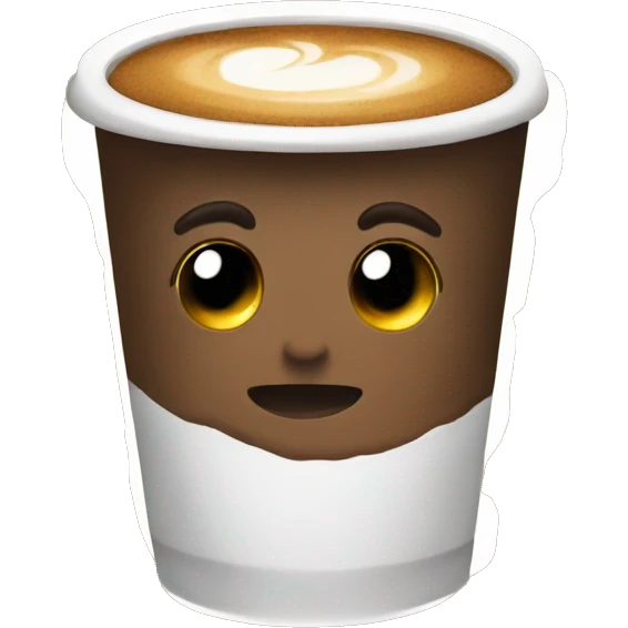 Cute coffee emoji