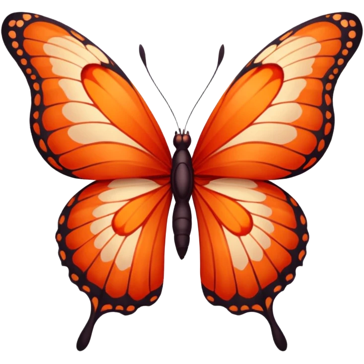 Red butterfly emoji