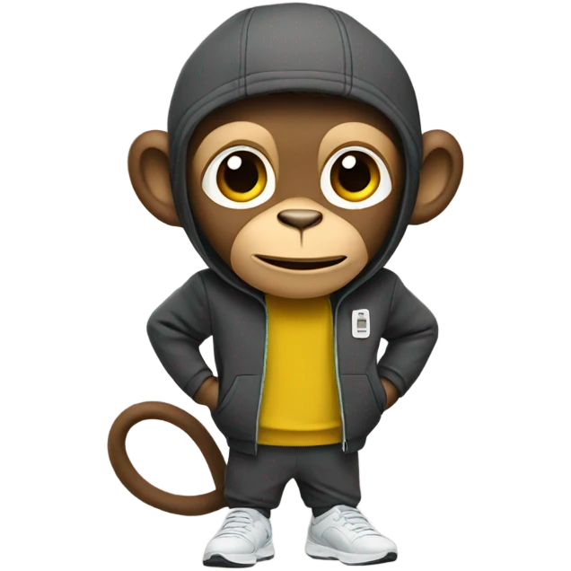 Monkey wearing nike tech  emoji