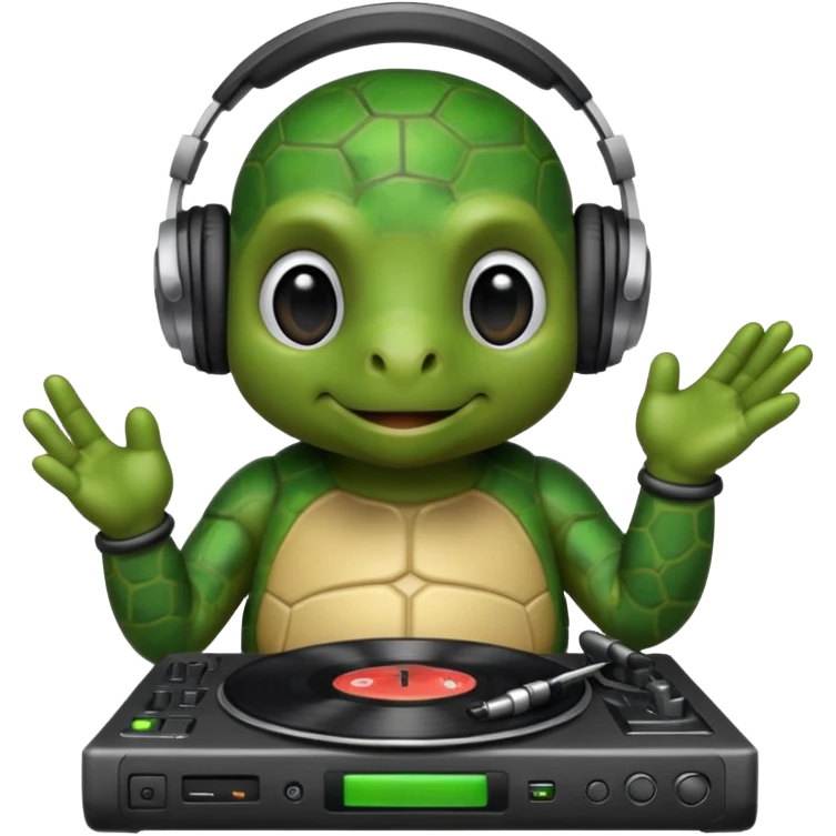 Dj turtle emoji