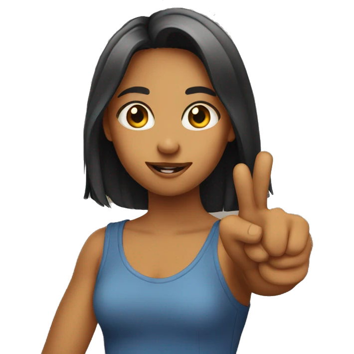 girls pointing at the viewer emoji
