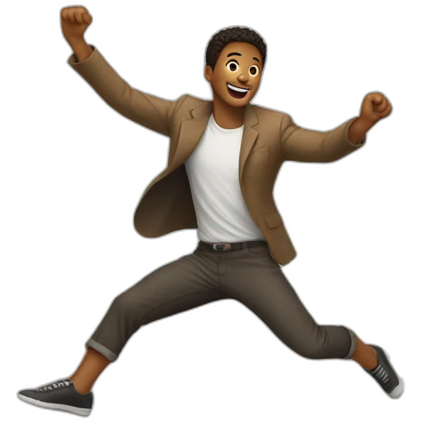 Jumping on one leg emoji