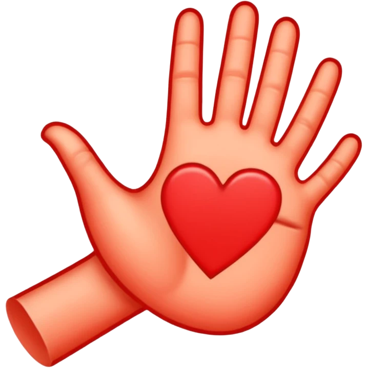 peach emoji with red hand print like a spanking simple post spanking red mark  emoji