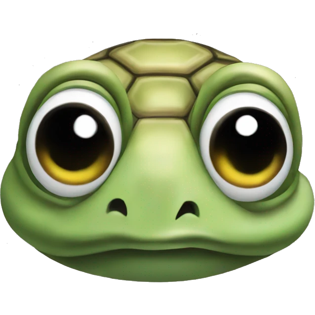 Turtle rolling eyes emoji