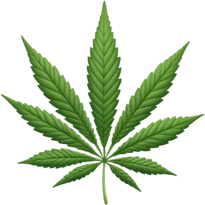 white marijuana icon emoji