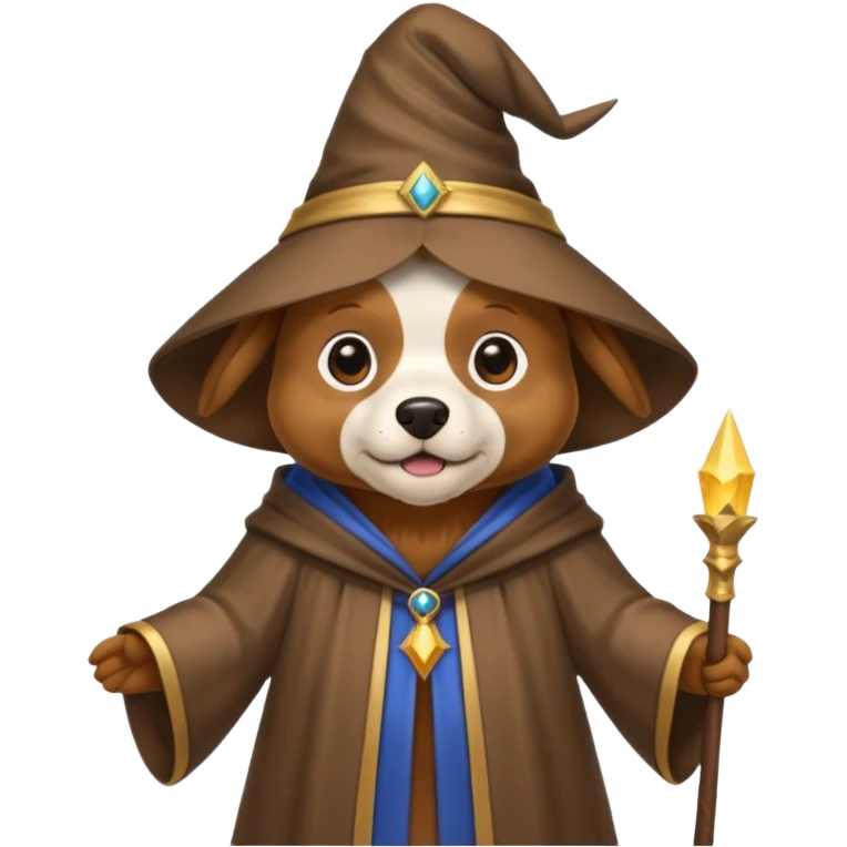 Dog wizard emoji