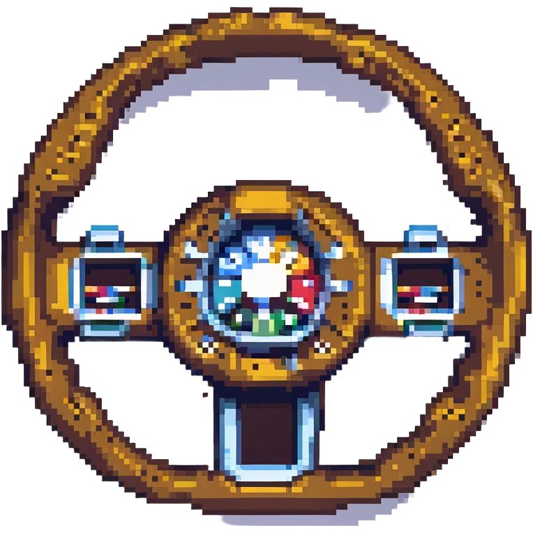 BMW steering wheel pixel art style emoji