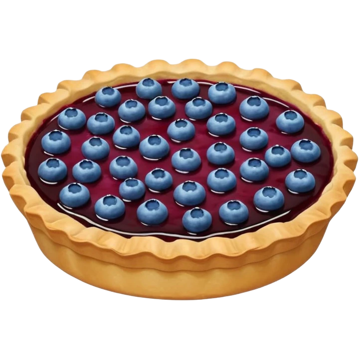 Make an emoji of a blueberry tart (small) that's broken off a bit so you can see the blueberry jam emoji