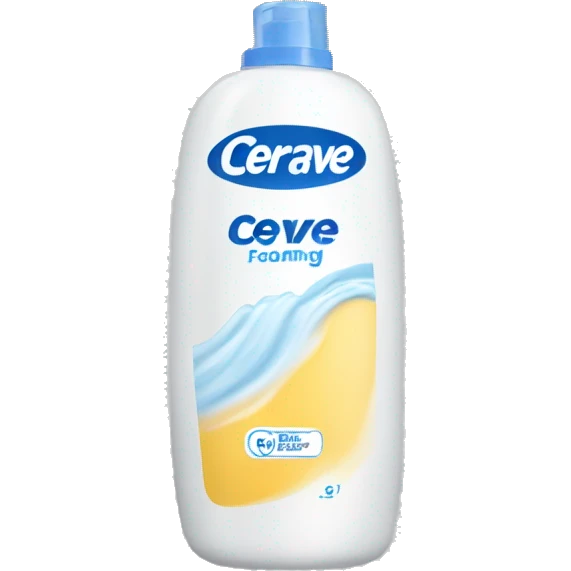 cerave washing foam bottle emoji