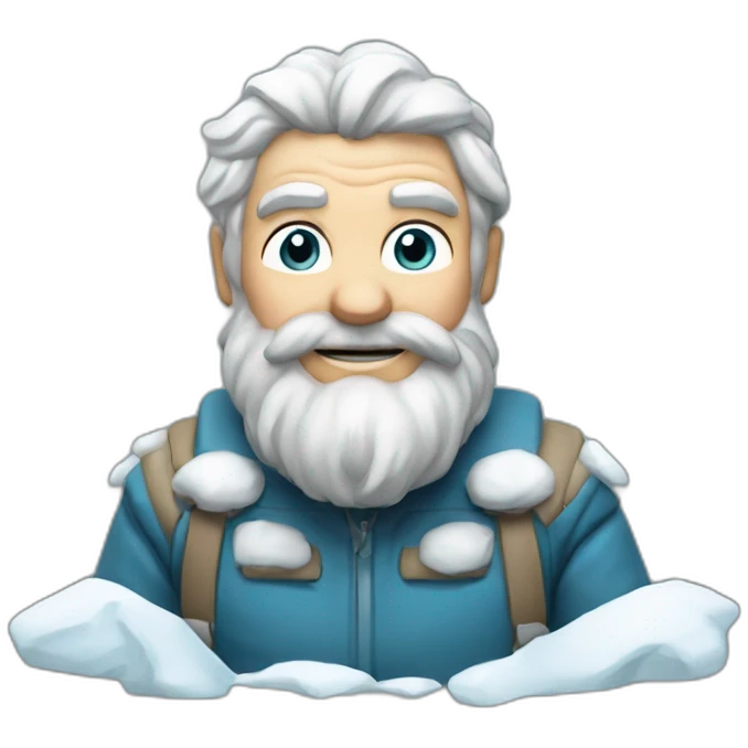 Montagne enneigée emoji