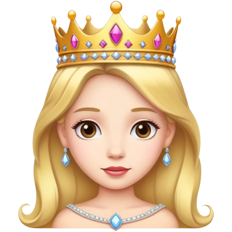 princess with crown and tiara emoji