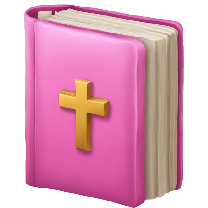 pink bible emoji emoji