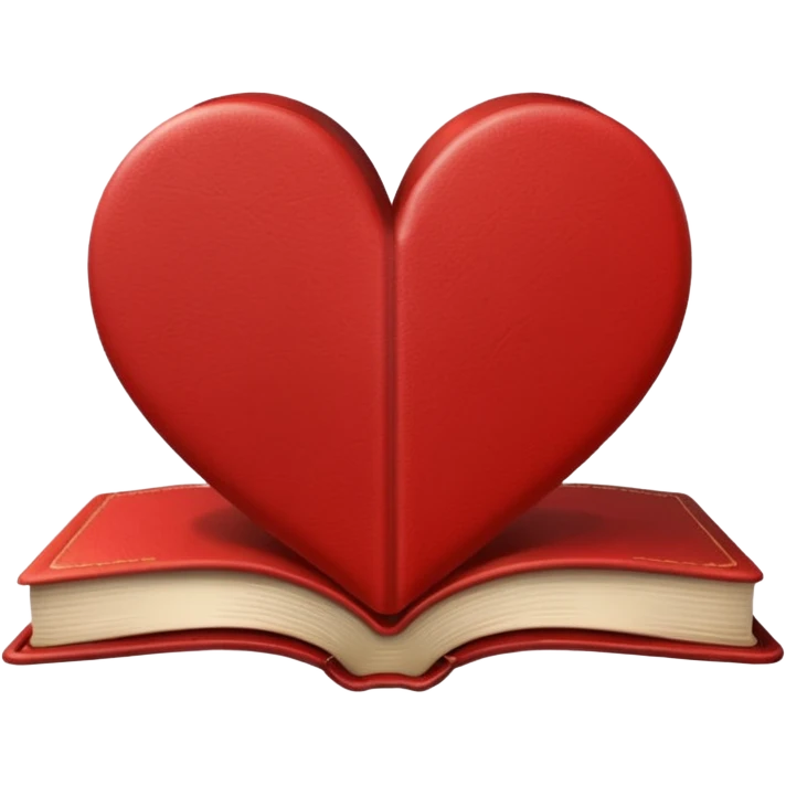 heart-shaped book emoji