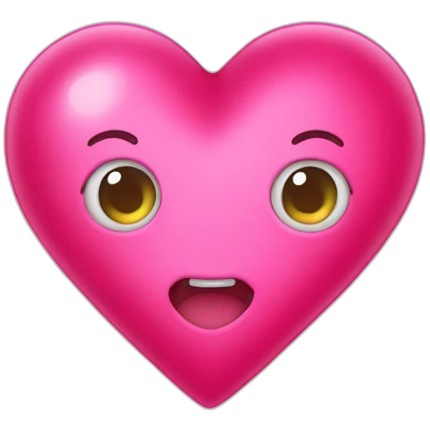 Pink jelly heart emoji