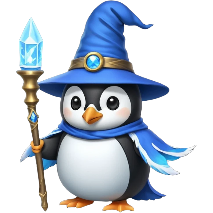 Penguin Wizard emoji