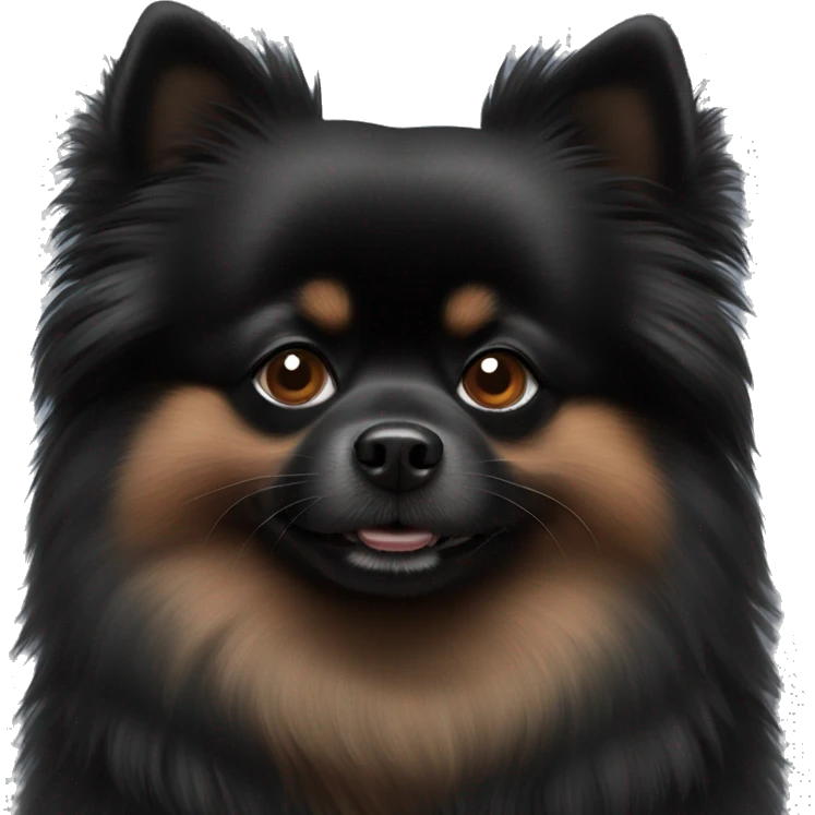 Black Pomeranian  emoji