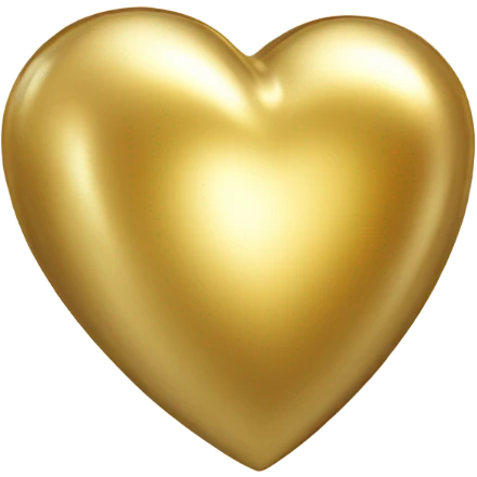 Gold Heart emoji