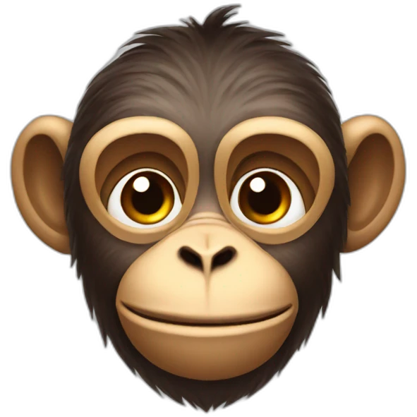 Monkey with coca cola emoji