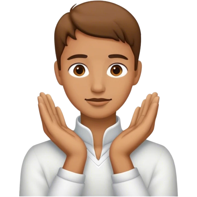 hands around neck  emoji