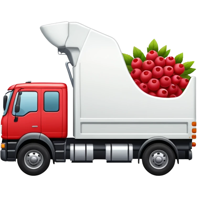 Truck Wildberries company. Side view emoji
