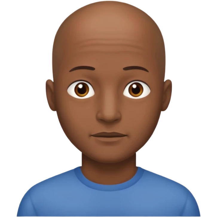 One woman medium length blond highlights hair
One man medium dark skin no hair emoji