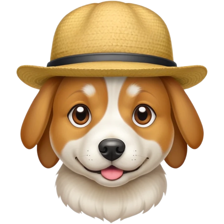 Dog with hat emoji