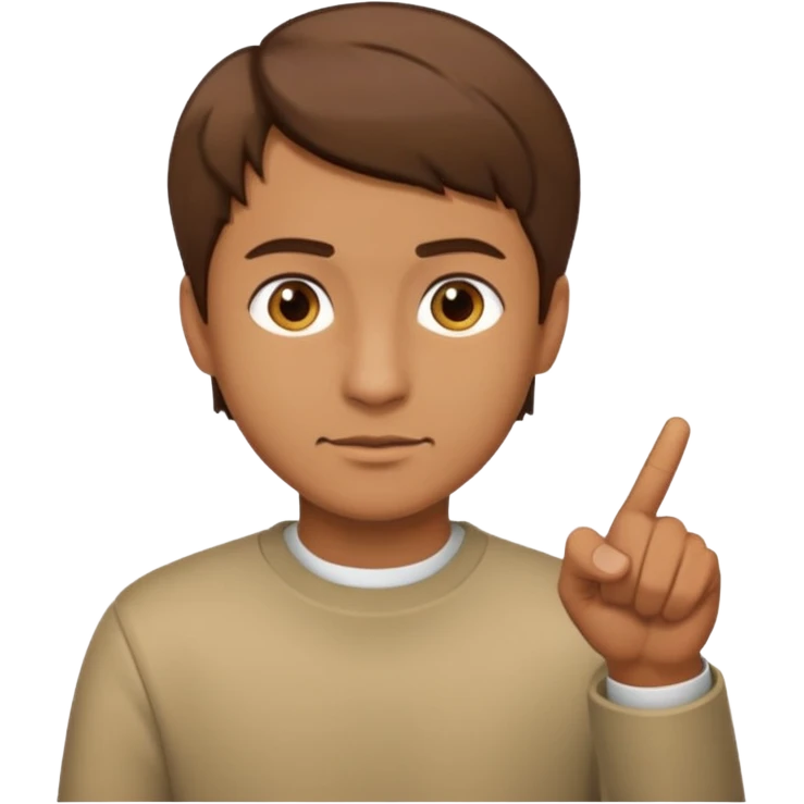 man pointing down emoji