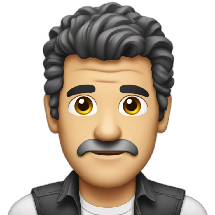 antonio banderas cartoon wearing shirt emoji