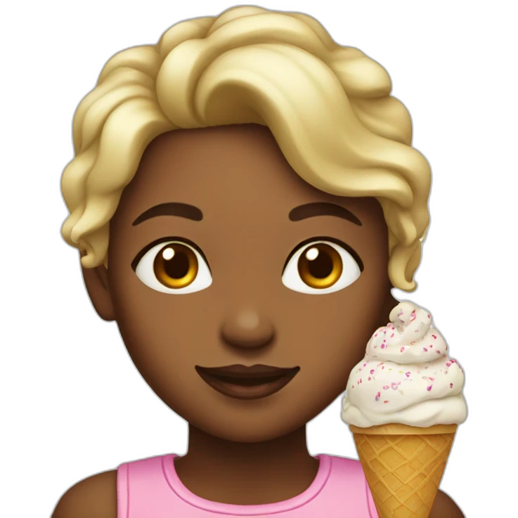 girl will settle for some ice cream though emoji