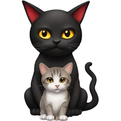 satan having a cat emoji