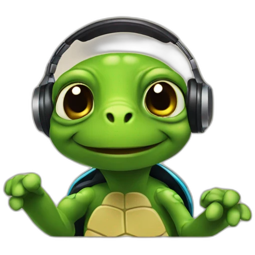 dj turtle emoji