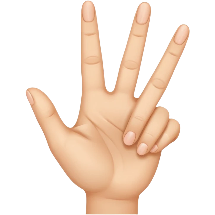 3 finger peace sign emoji