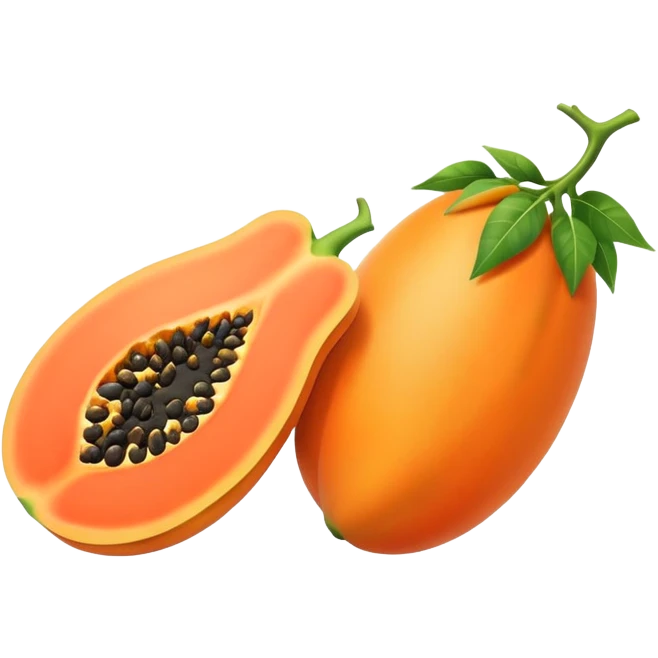 Picturesque papaya emoji