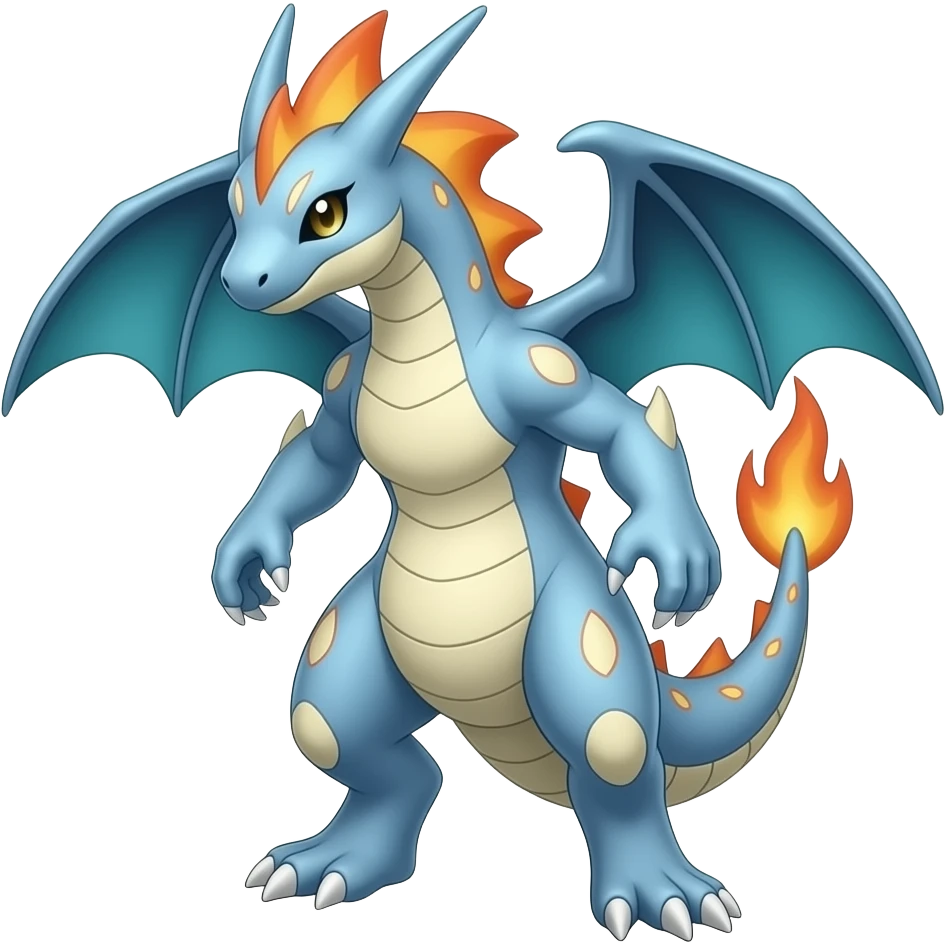 Gabite-ExVeemon-Latias-Flamedramon-fusion-Fakémon-hybrid-creature, Full body emoji