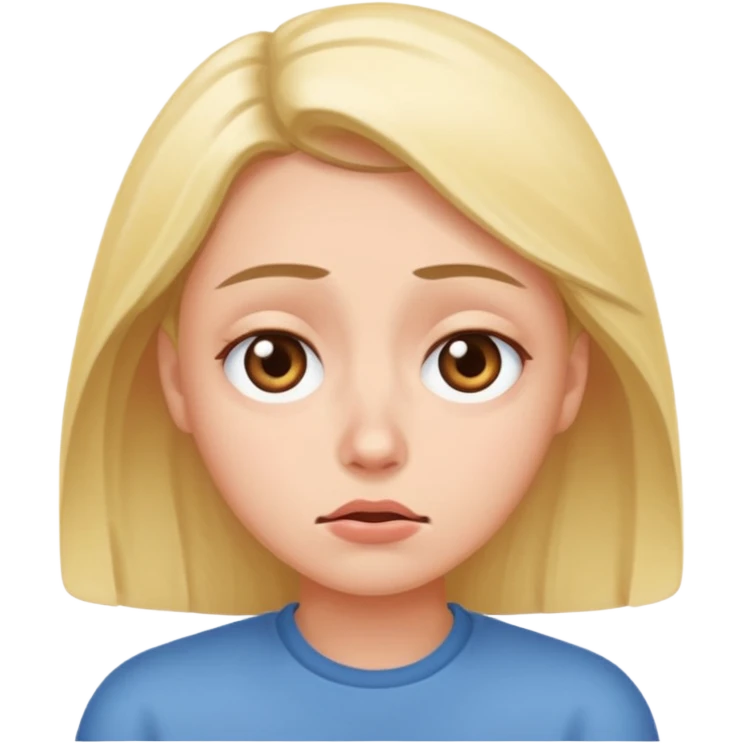 Eye rolling while sighing emoji