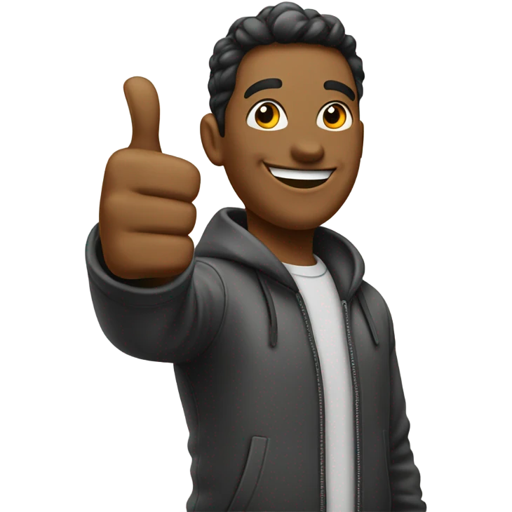 Cool face with a thumb up emoji