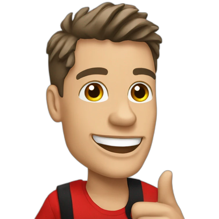 Theo Von waving albanian flag emoji