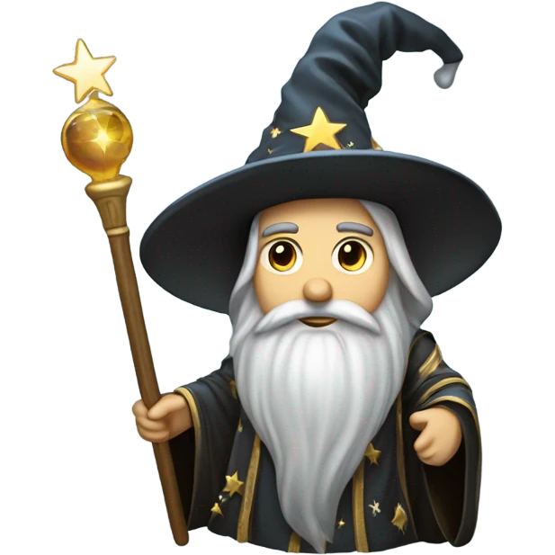 wizard holding a big hard disk emoji