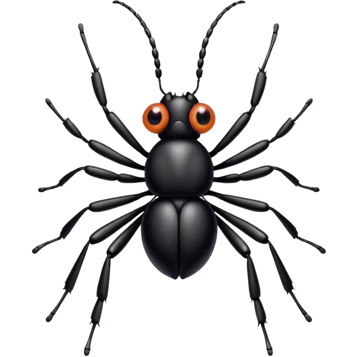 a cute bug with big eyes emoji