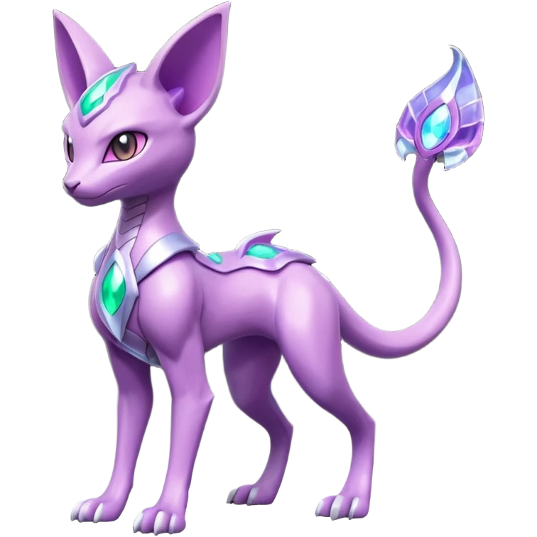 Miraidon-Genesect-Espeon-Mewtwo-Fakémon-hybrid-creature (full body)  emoji