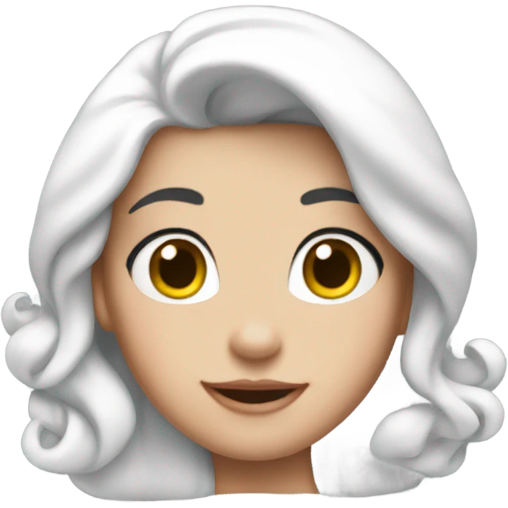 ariel wearing a white top emoji