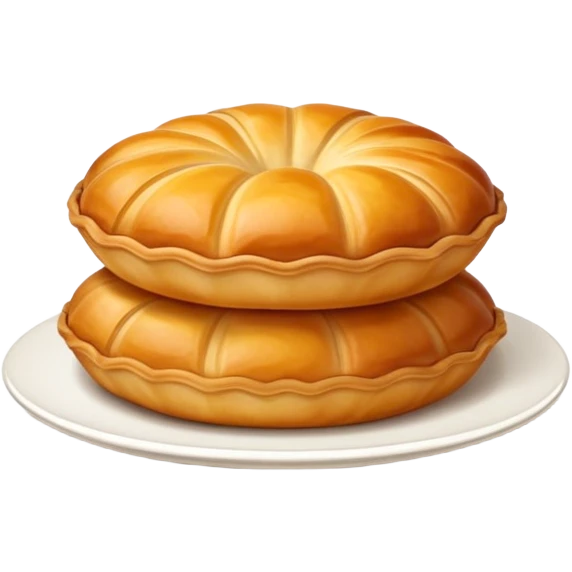 poğaça, golden brown Turkish pastry, simple and appetizing emoji