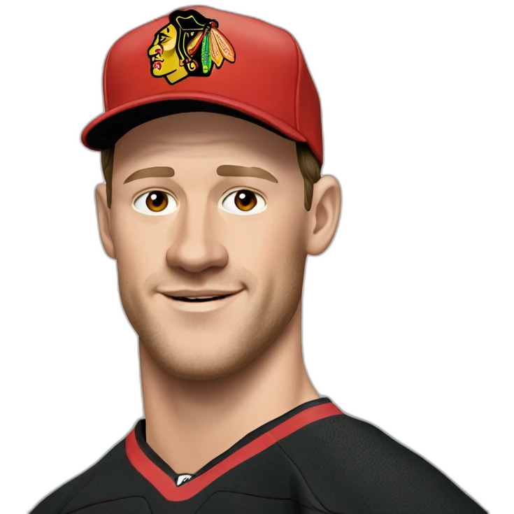 Jonathan Toews as beach bum emoji