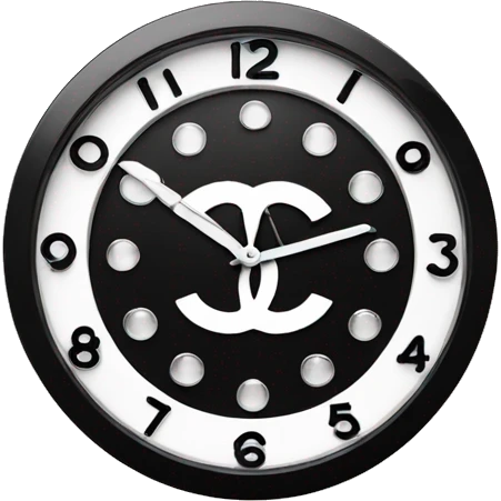Chanel logo Clock emoji